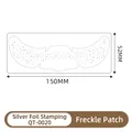 Waterproof silver stamping freckle face sticker tattoo in size 150x52mm QT-0020 - Silver Foil Metallic Freckles (QT-020)