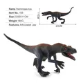 Modello realistico di Herrerasaurus con mascella mobile, pelle grigia e rosso-marrone - Herrerasaurus / 180g/23x8x11cm