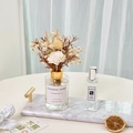 Wild Bluebell fragrance reed diffuser set with 120ml glass bottle and dried flowers - Upgraded Wild Bluebell