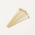 Polished 14K gold plated copper ball head pins for professional DIY jewelry making - 14K Gold Ball Head Pin / 16mm