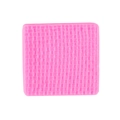 Pink square silicone mold with detailed basketweave texture for fondant and baking - 17-97 / Pink