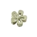 Matte avocado green hollow flower hair claw clip in a minimalist five-petal design - Hollow - Mustard Green