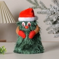 Animated singing and dancing plush Christmas tree toy with a red hat and gloves - Medium Rotating Tree