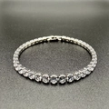 Bracciale Con Una Fila Di Diamanti Sciolti (4 Mm)
