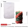 Spiral swirl Christmas silicone candle mold for DIY red and green striped candles - Spiral Flame B LZ-675