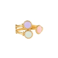 Spiral Purple Blue White Round (J725)