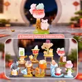 Set of 10 resin lucky animal crystal stone desktop ornaments with unique designs - A119 Cute Creatures Wishing Fortune (Set of 8) / Full Box Set