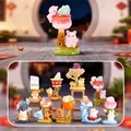 Set of 10 resin lucky animal crystal stone desktop ornaments with unique designs - A119 Cute Wish Box For Wealth 8 / Full Box Set