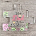 Puzzle-shaped acrylic plaque for Dad with floral patterns and heartfelt text - Dad Rose Style (Q40)