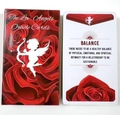 The Love Angels Oracle Cards set featuring red box and Balance card for spiritual guidance - G88 The Love Angels Oracle Cards