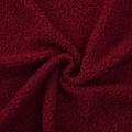 Deep burgundy bouclé fabric detail with thick sherpa texture for DIY gift wrapping - 50cm*1.5m / Wine Red Teddy Fleece