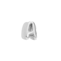 Pendentif lettre A évidée en acier inoxydable argenté pour collier ou bracelet - Lettre A / Acier