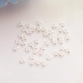 Perline distanziatrici a triangolo argento per la creazione di gioielli fai da te - Triangolo da 3mm / Argento