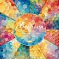 Beehive 6x6 inch paper pad with 12 watercolor honeycomb designs for DIY scrapbooking - R2501 24 Sheets