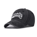 Vintage washed black cotton baseball cap featuring Florida Original embroidery and patch - Adjustable / Florida Black