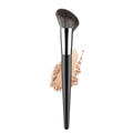 Angled contour brush with grey gradient bristles and black handle for face makeup - Angled Brush