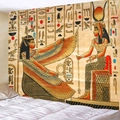 Tapiz grande de mitología egipcia con jeroglíficos y deidades para decoración de paredes - 230x180cm / Estilo 5-Dioses Mitológicos