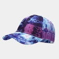 Baseball cap with blue and purple tie-dye galaxy pattern and curved brim for outdoor wear - Blue Purple White Galaxy Tie-Dye (9#)