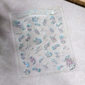 3D holographic dragon nail stickers NX459 with colorful laser chrome embossed effects - Shattered Glass Dragon Pattern (KX-469-Shattered Glass)