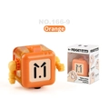 Cubo robot antistress arancione con braccia mobili e confezione regalo per il relax - Robot Arancione Scatola Inglese (166-9)