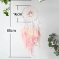 Pink and white feather dream catcher with Tree of Life design in 16cm and 65cm size - Cherry Blossom Dream Quality Selection / Default Quality Choice