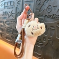 Cute plush food keychain charm for women backpacks and car keys, soft stuffed doll pendant gift. - Cookie