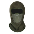 Detailed view of army green balaclava with integrated AIR FLOW breathable valve - Army Green