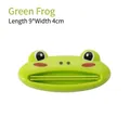Spremi tubetto dentifricio a forma di rana verde in plastica ABS, L9*W4cm - Rana verde