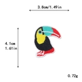 Fashionable toucan embroidered patch for DIY clothing repair with vivid colors - Toucan GZ-0440