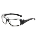 Men's cycling sunglasses with black frame and clear PC lenses for outdoor sports - Black Frame Clear Lenses