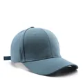 Classic denim blue baseball cap with pre-curved brim and adjustable back strap - Denim Blue