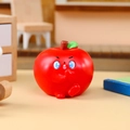 Cute panda character in red apple suit, creative desk ornament made of smooth resin - A153 Lucky Apple