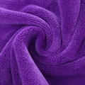 Thick purple microfiber car wash towel with high-absorbency and spiral texture detail - 30*30cm / Purple