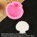Stampo in silicone a forma di conchiglia rosa per sapone e candele fai-da-te - Rosa