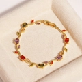 Gold - Multi-color Stone