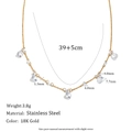 Zirkon Quaste Halskette - Gold