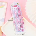 Pink rabbit cartoon stationery set including pencils, ruler, eraser and sharpener - Pink Rabbit