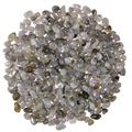 Grey labradorite irregular stone beads for DIY jewelry making with pre-drilled holes - Flash Stone (Labradorite)