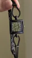 GEDI square green dial watch with unique black chain and woven cord strap for women - Snake Chain Gunmetal Green