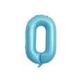 Blue 40-inch number 0 aluminum foil balloon for birthday party decorations - Blue