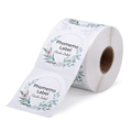 Phomemo thermal adhesive floral round label roll for shipping on white background - 2*2 Inch-500pcs (Roll)-Pattern A / Colorful
