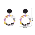 Orecchini di Halloween con gatto zucca e scheletro in acrilico altezza 5,5 cm - Stile Colorato Multi-elemento (3号)