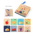 Educational fruit series cloth book for babies featuring colorful illustrations and names - Fruit Series