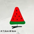 Creative watermelon felt hair clip with spring and metal duckbill clip for parties - Sliced Watermelon Hair Clip