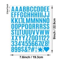Blue 1-inch self-adhesive vinyl letter and number stickers for DIY crafts and scrapbooking - 1 Inch Bold-Light Blue