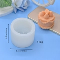 Molde de silicona para tarta de fresa con medidas y acabado de yeso texturizado - Pastel
