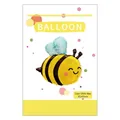 Cute cartoon honey bee foil balloon for birthday party decorations, 81x65cm size - Q Version Cute Bee / 81x65cm / Pack