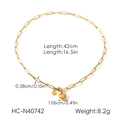 Detail specifications for heart pendant necklace with length and weight measurements - Heart Pendant Necklace (HC-N40742)