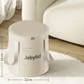 Portable champagne folding foot soak tub with lid, 36cm deep, and storage bag - Champagne (With Lid)