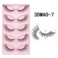 5 pairs of 3D cat-eye false eyelashes with black band in 3DMA0-7 variant model - 3DMAO-7